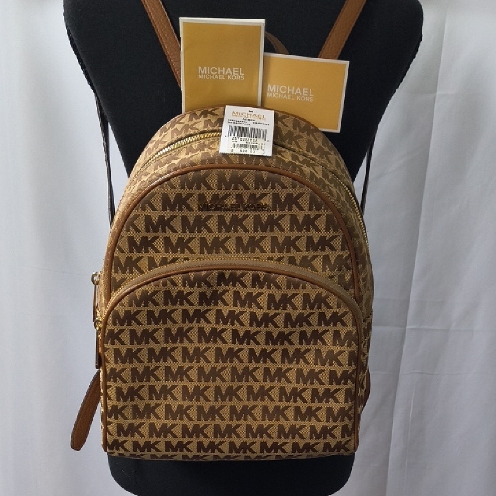 Like New Michael Kors Signature Jacquard backpack - Excellent Condition - Picture 12 of 12